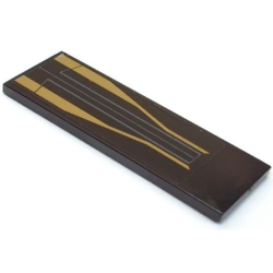 Tile 2 x 6 with Gold Tapered Stripes and Light Bluish Gray Lines Pattern (Sticker) - Set 76211