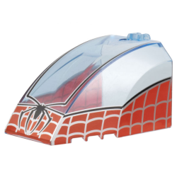 Windscreen 8 x 6 x 4 Canopy with Hinge with Black Spider and Red Panels with Silver Webbing Pattern Windscreen 8 x 6 x 4 Canopy with Hinge with Black Spider and Red Panels with Silver Webbing Pattern