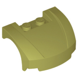 Vehicle, Mudguard 3 x 4 x 1 2/3 Curved Front - Olive Green Vehicle, Mudguard 3 x 4 x 1 2/3 Curved Front - Olive Green