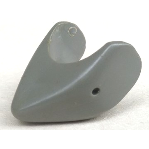 Деталь LEGO 2548 Shark Head with Pointed Nose and Debossed Eyes - Dark Gray