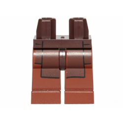 Hips and Reddish Brown Legs with SW Dark Brown Jedi Robe Pattern Hips and Reddish Brown Legs with SW Dark Brown Jedi Robe Pattern