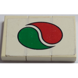 Stickered Assembly 3 x 2 with Octan Logo on White Background Pattern (Sticker) - Set 6562 - 3 Tile 1 x 2 Stickered Assembly 3 x 2 with Octan Logo on White Background Pattern (Sticker) - Set 6562 - 3 Tile 1 x 2