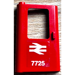 Door 1 x 4 x 5 Train Left, Thin Support at Bottom with British Railways '7725' Pattern (Sticker) - Set 7725 Door 1 x 4 x 5 Train Left, Thin Support at Bottom with British Railways '7725' Pattern (Sticker) - Set 7725
