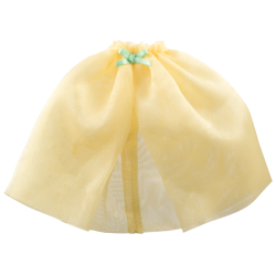 Scala, Clothes Female Skirt Long, Shiny, Sheer with Medium Green Bow at Waist