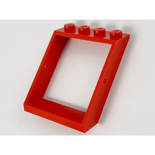 Деталь LEGO 4447 Window 4 x 4 x 3 Roof - Red