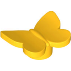 Butterfly with Stud Holder - Bright Light Orange