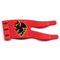Duplo Flag Wavy 2 x 5 with Black Dragon Pattern Duplo Flag Wavy 2 x 5 with Black Dragon Pattern