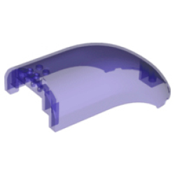Windscreen 16 x 8 x 6 Curved with 3 Pin Holes - Trans-Clear Windscreen 16 x 8 x 6 Curved with 3 Pin Holes - Trans-Clear