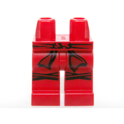 Hips and Legs with Black and Dark Red Belt and Sash and Knee Straps Pattern Hips and Legs with Black and Dark Red Belt and Sash and Knee Straps Pattern