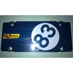 Technic, Panel Plate 5 x 11 x 1 with 'C U LATER TURBOS' and '83' in White Circle Pattern Model Left Side (Stickers) - Set 41999 Technic, Panel Plate 5 x 11 x 1 with 'C U LATER TURBOS' and '83' in White Circle Pattern Model Left Side (Stickers) - Set 41999