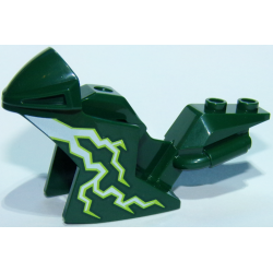 Motorcycle Fairing, Racing (Sport) Bike with White Lightning Pattern on Both Sides Motorcycle Fairing, Racing (Sport) Bike with White Lightning Pattern on Both Sides