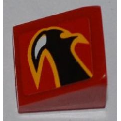 Slope 30 1 x 1 x 2/3 with Claw Pattern Model Left Side (Sticker) - Set 8227