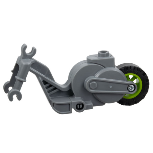 Деталь LEGO 69869c03 Flywheel Stuntz Riding Cycle with Lime Rear Wheel and Black Tire