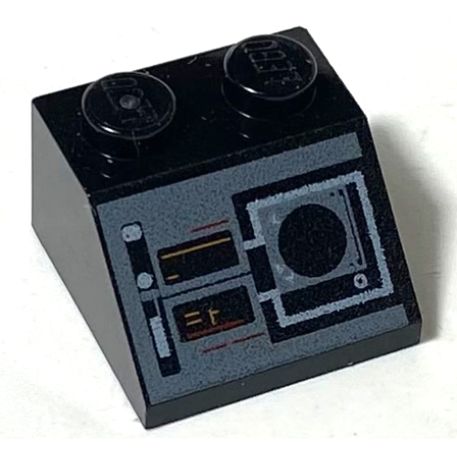 Деталь LEGO 3039pb108 Slope 45 2 x 2 with Controls, Buttons, and Navigation Display Pattern