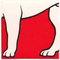 Duplo, Tile 2 x 2 x 1 with Dog Mosaic Picture 05 Pattern