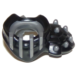 Minifigure Armor Breastplate with Shoulder Pad Left Spiked with Molded Flat Silver Face Bars, Scabbard, and Spikes Pattern Minifigure Armor Breastplate with Shoulder Pad Left Spiked with Molded Flat Silver Face Bars, Scabbard, and Spikes Pattern