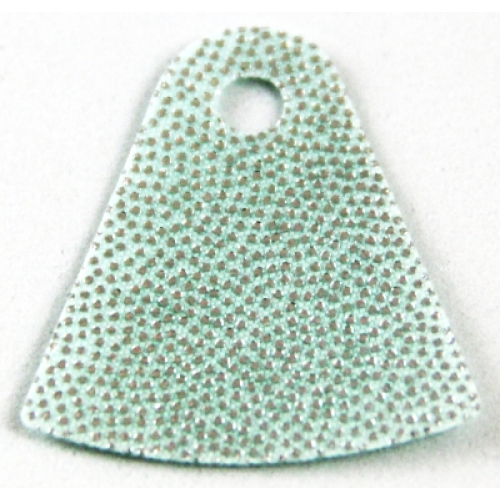 Деталь LEGO 37638 Mini Doll, Cape Cloth, Friends, Tapered with Curved Bottom and Small Top Hole with Silver Dots Pattern - Traditional Starched Fabric