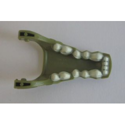 Large Figure Head Modified Chima Crocodile Jaw Lower with Teeth Pattern