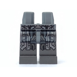 Hips and Pearl Dark Gray Legs with Silver Armor Pattern