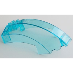 Windscreen 10 x 6 x 4 Curved - Trans-Light Blue