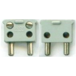 Electric, Connector, 2-Way Male Squared Narrow Long without Center Post Electric, Connector, 2-Way Male Squared Narrow Long without Center Post