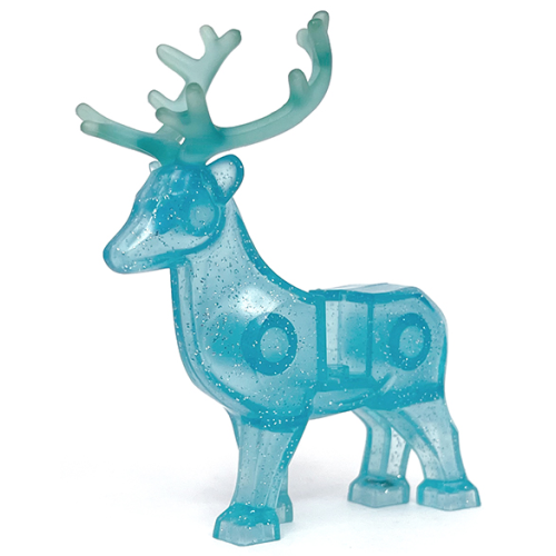 Деталь LEGO 51493c01 Deer with Trans-Light Blue Antlers (Stag, Reindeer)