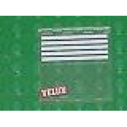 Glass for Window 4 x 4 x 3 Roof with 5 White Stripes and VELUX Logo Pattern (Stickers) - Set 1854 Glass for Window 4 x 4 x 3 Roof with 5 White Stripes and VELUX Logo Pattern (Stickers) - Set 1854