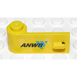 Door 1 x 3 x 1 Left with 'ANWB' and Blue Logo Pattern (Sticker) - Set 2140