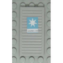 Window 1 x 3 x 5 Shutter with Maersk Line Logo Pattern Left Side (Sticker) - Sets 1552-1 / 1651-2 Window 1 x 3 x 5 Shutter with Maersk Line Logo Pattern Left Side (Sticker) - Sets 1552-1 / 1651-2