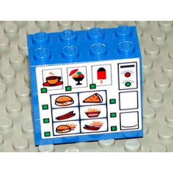 Stickered Assembly 4 x 2 x 3 with Food Vending Machine Pattern (Sticker) - Sets 4560 / 4561 - 3 Brick 2 x 4 Stickered Assembly 4 x 2 x 3 with Food Vending Machine Pattern (Sticker) - Sets 4560 / 4561 - 3 Brick 2 x 4