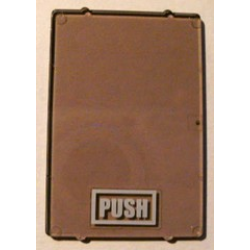 Glass for Window 1 x 4 x 5 with 'PUSH' Pattern (Sticker) - Set 4513