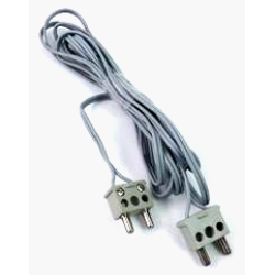 Electric, Wire 12V / 4.5V with 2 Leads, 190 Studs Long with 2 Light Gray Electric, Connector, 2-Way Male Squared Narrow Long without Center Post with Center Hole (x466c190 / bb1136c01) Electric, Wire 12V / 4.5V with 2 Leads, 190 Studs Long with 2 Light Gray Electric, Connector, 2-Way Male Squared Narrow Long without Center Post with Center Hole (x466c190 / bb1136c01)
