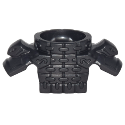 Minifigure Armor Breastplate with Round Collar, Chain Mail, Shoulder Pads with Snake Heads and 1 Stud on Back Minifigure Armor Breastplate with Round Collar, Chain Mail, Shoulder Pads with Snake Heads and 1 Stud on Back