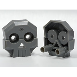 Rock Skull 1 x 4 x 3 Relief with Two Pins Rock Skull 1 x 4 x 3 Relief with Two Pins