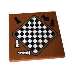 Tile 4 x 4 with Chessboard Pattern (Sticker) - Set 76409