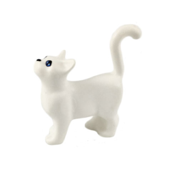 Cat, Belville / Scala, Standing with Blue Eyes and Black Nose Pattern