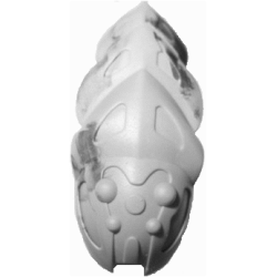 Bionicle Rahkshi Kraata Stage 4 with Marbled Pattern (list head color, describe the rest) - Lime