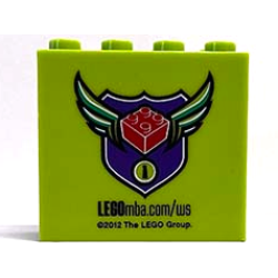 Brick 2 x 4 x 3 with 'LEGOmba.com/ws' Master Builder Academy Website Link and Logo Pattern Brick 2 x 4 x 3 with 'LEGOmba.com/ws' Master Builder Academy Website Link and Logo Pattern