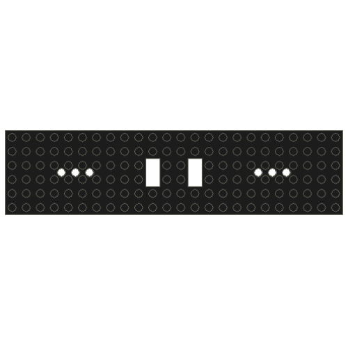 Деталь LEGO 6584u Train Base 6 x 24 (Undetermined Type) - Black