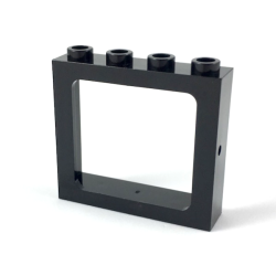 Window 1 x 4 x 3 Train - Hollow Studs - Black Window 1 x 4 x 3 Train - Hollow Studs - Black