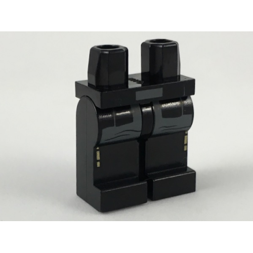 Деталь LEGO 970c00pb0861 Hips and Legs with 4 Flaps Hanging over Dark Bluish Gray Pants Pattern