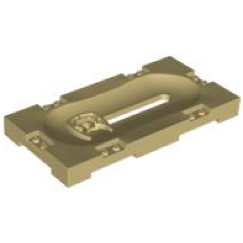 Деталь LEGO 41819c01 Sports Field Section 8 x 16 with Horizontal Slot and (Same Color) Sliding Holder