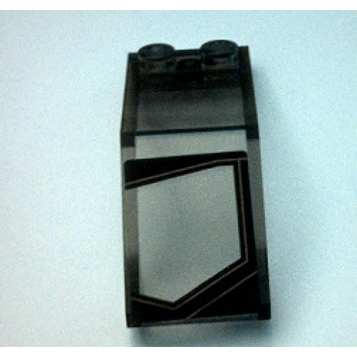 Деталь LEGO 6070pb007L Windscreen 5 x 2 x 1 2/3 with Transparent Panel Pattern Model Left Side (Sticker) - Set 7888