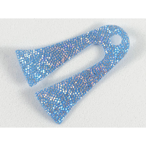 Деталь LEGO 61667 Mini Doll, Cape Cloth, 2 Long Tails with Silver Iridescent Dots Pattern