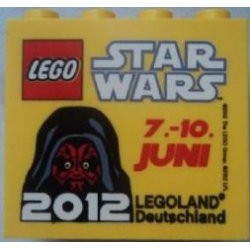 Brick 2 x 4 x 3 with Legoland Deutschland Star Wars 07. - 10. Juni 2012 Pattern Brick 2 x 4 x 3 with Legoland Deutschland Star Wars 07. - 10. Juni 2012 Pattern