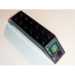 Slope 45 10 x 2 x 2 Double with Target Screen, Joystick and 2 Red Buttons Pattern on Both Sides (Stickers) - Set 70605 Slope 45 10 x 2 x 2 Double with Target Screen, Joystick and 2 Red Buttons Pattern on Both Sides (Stickers) - Set 70605