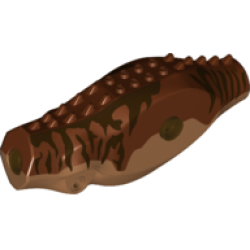 Dinosaur Body Indominus rex / Carnotaurus / Allosaurus with Reddish Brown Top with Dark Brown Stripes Pattern Dinosaur Body Indominus rex / Carnotaurus / Allosaurus with Reddish Brown Top with Dark Brown Stripes Pattern