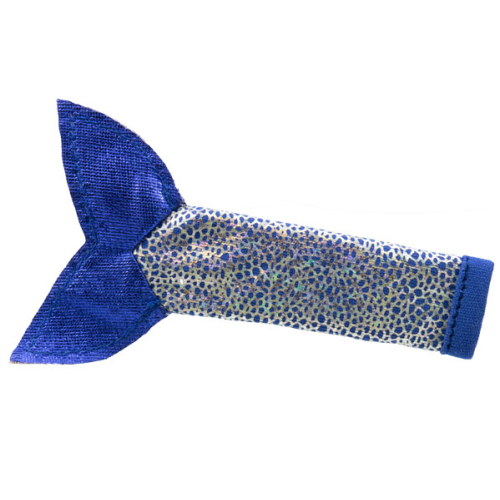 Деталь LEGO 51152 Belville Fishtail for Adult with Dark Purple Fins, Dark Purple Spots, Silver Overlay Pattern, with Top Cuff