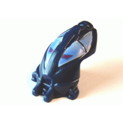 Minifigure, Head, Modified Bionicle Toa Mahri Hahli / Nuparu (Hahli Dark Blue Pattern) Minifigure, Head, Modified Bionicle Toa Mahri Hahli / Nuparu (Hahli Dark Blue Pattern)