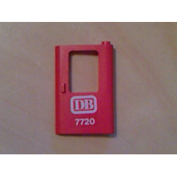 Door 1 x 4 x 5 Train Right, Thin Support at Bottom with White 'DB 7720' Pattern (Sticker) - Set 7720 Door 1 x 4 x 5 Train Right, Thin Support at Bottom with White 'DB 7720' Pattern (Sticker) - Set 7720